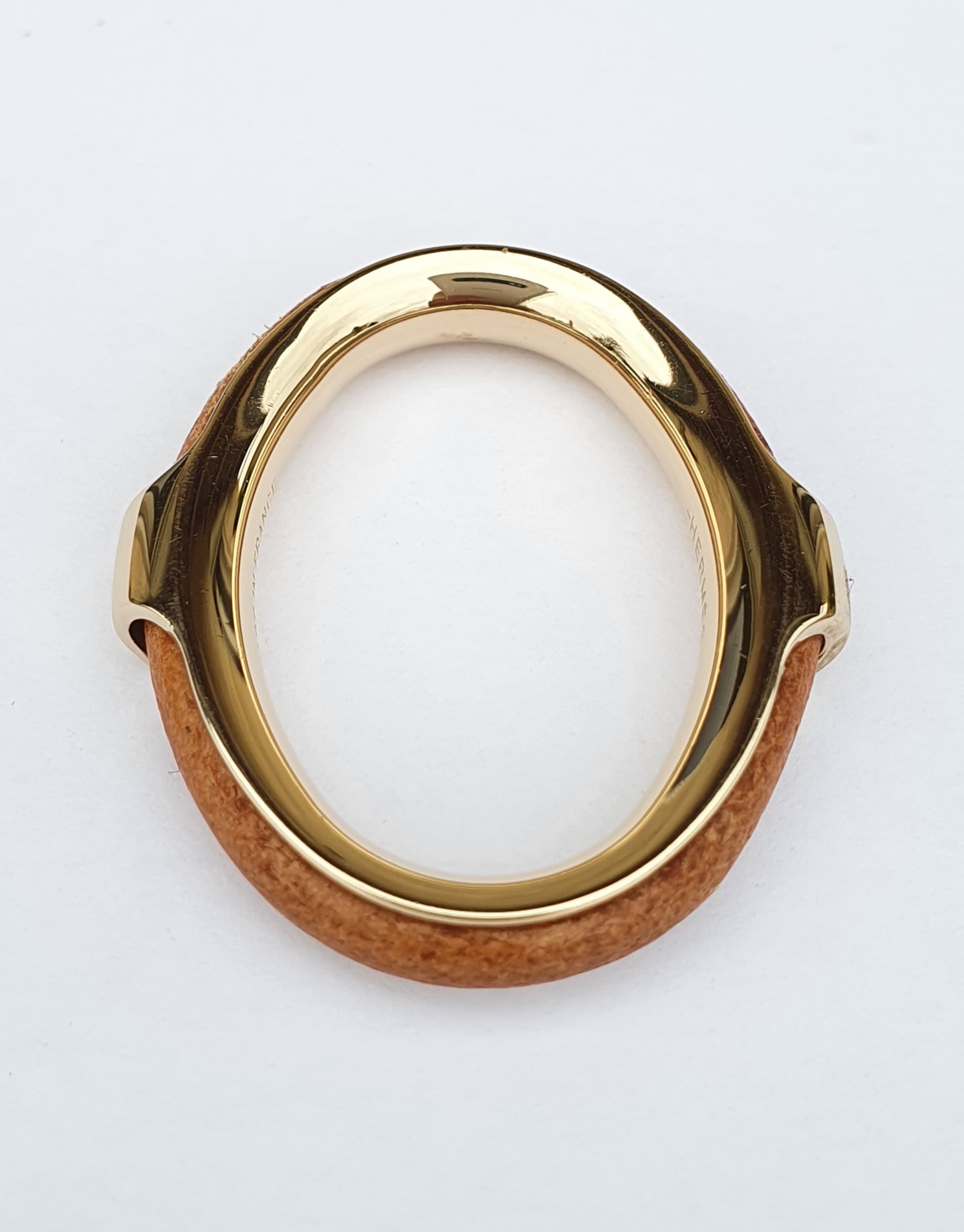 Hermes Hermes Paris Cosmos Bijouterie Fantaisie Gold Tone Scarf Ring